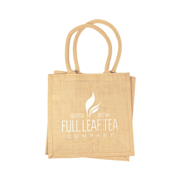 Signature Burlap Tote Bag